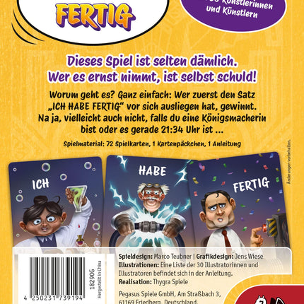 ICH HABE FERTIG (Pegasus Verlag)