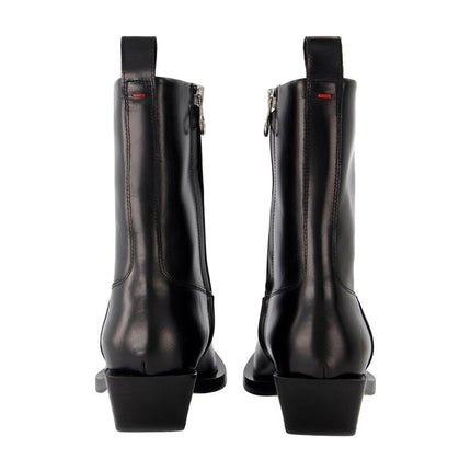 Stiefeletten Luis aus schwarzem Leder