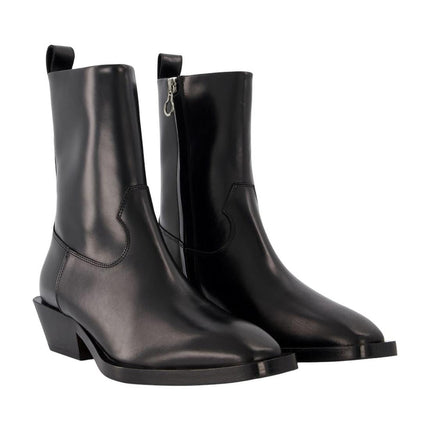 Stiefeletten Luis aus schwarzem Leder