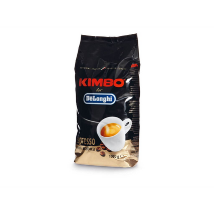 DeLonghi Kimbo 100% Arabica – 1kg Ganze Bohnen – Exklusiver Hochland-Genuss