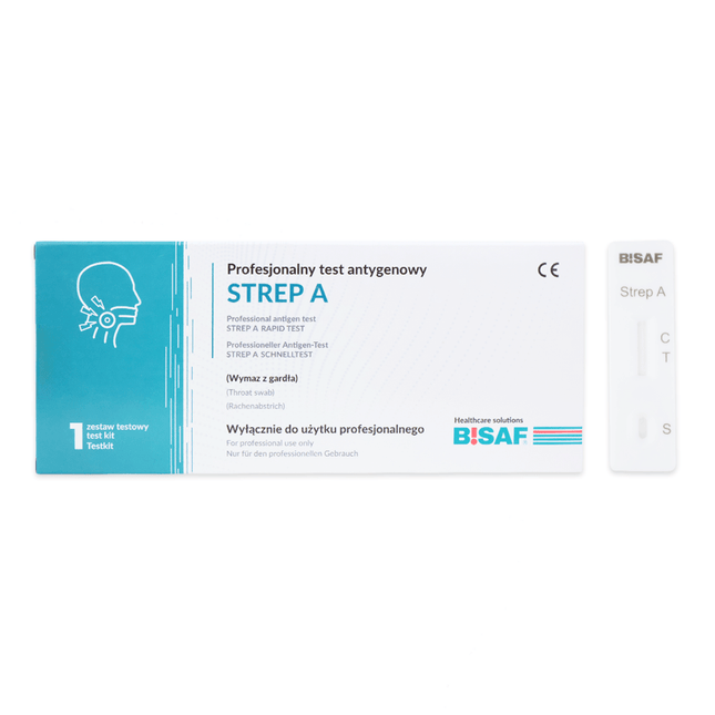Strep A - Bisaf Professional 1 Test | Packung (1 Stück)