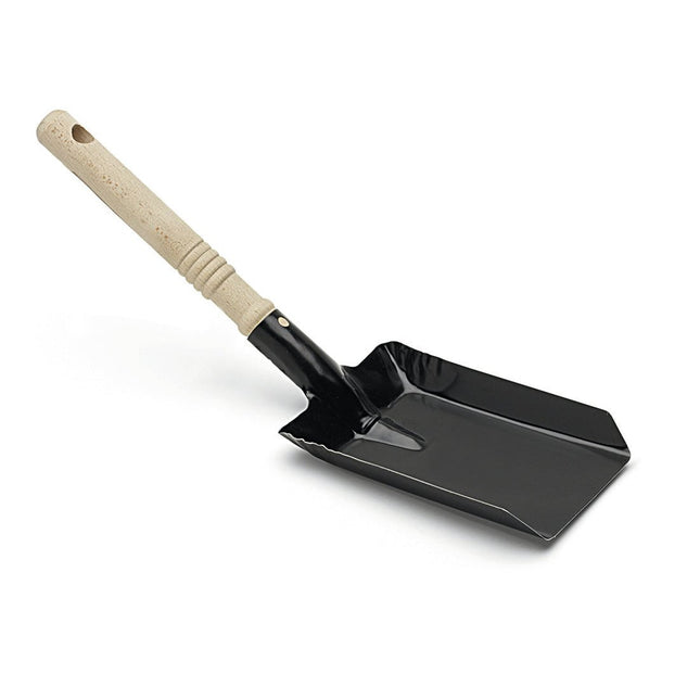 Nölle Profi Brush Kohleschaufel, lackiertes Metall, Holzgriff 38x11 cm | 1 Stück