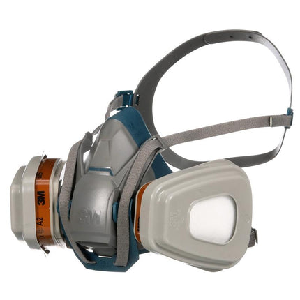 3M™ Quick Latch-Atemschutzmaske 6502QLKIT-1 mit austauschbaren Filtern, A2P3 organische Dämpfe (1x6502, 2x6055, 2x5935, 2x501) | Packung (1 Stück)