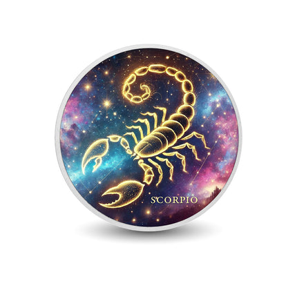 Zodiac Signs - Scorpio 1oz Silver Coloured Coin