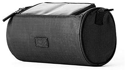 SYSTEM-S 2in1 Lenkertasche Fahrradhalterung Fahrradtasche Schultertasche Schutzhülle für 4,8 Zoll inch Geräte Smartphones in schwarz