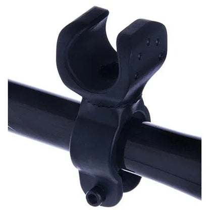 Fahrrad Halterung 360° Befestigung in Schwarz für Lampe