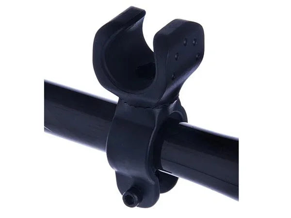 Fahrrad Halterung 360° Befestigung in Schwarz für Lampe