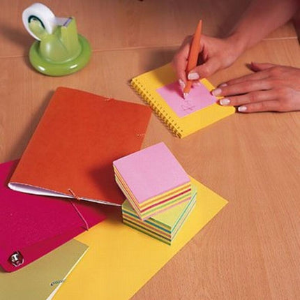 Post-it® Notes Würfel, Ultra-Farben, 76 mm x 76 mm, 450 Blatt/Block, 1 Block/Packung, 100% PEFC, SGSCH-PEFC-COC-110078 | Packung (1 Set)