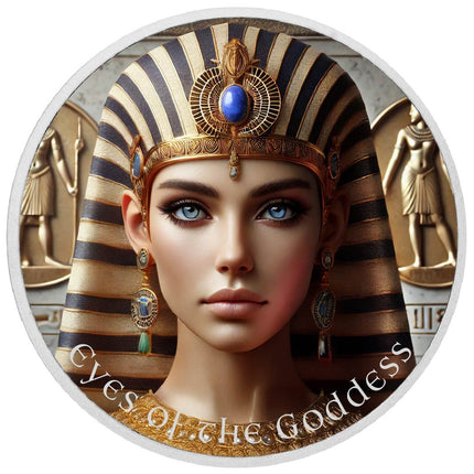 Eyes of the Goddess: Light of Ma'at Coloured 1oz Silver