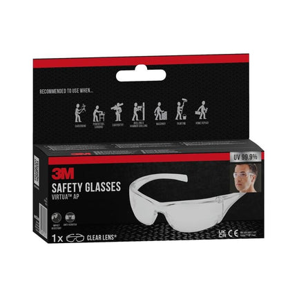 3M™ Virtua™ Schutzbrille AP, Klarsichtscheibe | Packung (1 Stück)