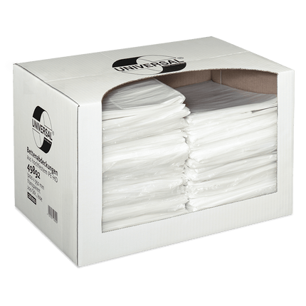 DEISS 49892 - Bettenabdeckungen 3200x950x0,01 mm transparent  | Karton (200 Stück)