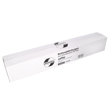 DEISS 49893 - Bettenabdeckungen 3200x950 mm transparent | Packung (200 Stück)