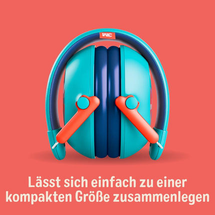 3M™Gehörschutz für Kinder mit Gehörschutz PKIDSP-TEAL-E, türkis (87-98 dB) | Packung (1 Stück)