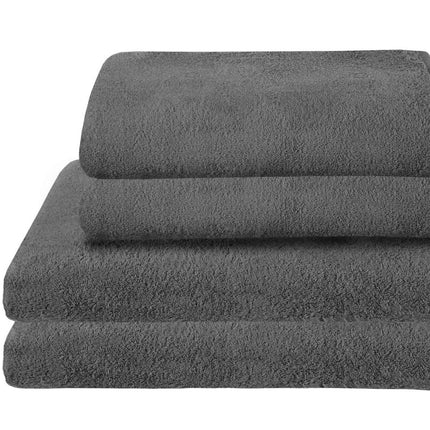 4er Set 2 Badetücher BxL 70x140 cm 2 Saunatücher 100x150 cm  »Montreal« 100% Bio Baumwolle 500gr/m² Nachhaltig 2020103-4-4er