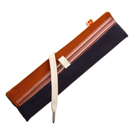 4x 23cm (Gerade) Glasstrohhalme inkl. kleiner orangen Tasche für Reise oder Transport (Glastrinkhalme) kaufen bei Linkreich – Jetzt entdecken!