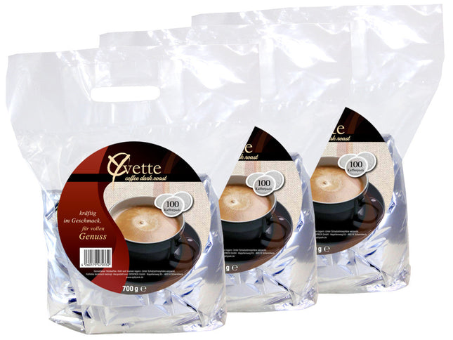 300 Kaffeepads Dark 12x 25er Beutel Yvette