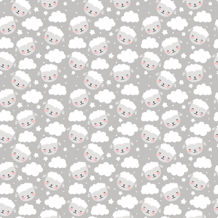 Baby Gurtschutz Schafe mit Wolken