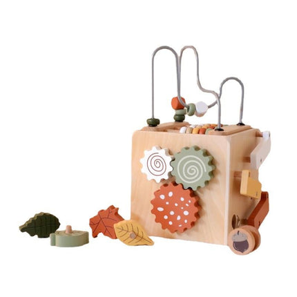 SEO. 5 - in - 1 Montessori Aktivitätsbox aus Holz – Lernen, Sortieren & Entdecken mit Perlen und Paarspiel - Linkreich