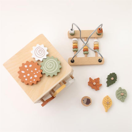 SEO. 5 - in - 1 Montessori Aktivitätsbox aus Holz – Lernen, Sortieren & Entdecken mit Perlen und Paarspiel - Linkreich
