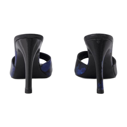 Holographic Logo Mules - Coperni - Blue/Black - Vegan Leather