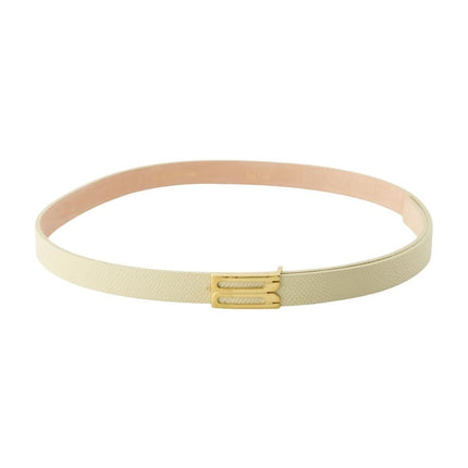 Micro Frame Gürtel - Victoria Beckham - Leder - Weiß