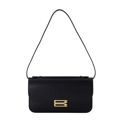 Midi Dorian Clutch - Victoria Beckham - Leder - Schwarz