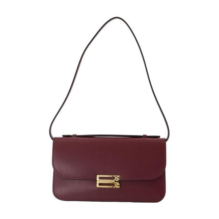 Midi Dorian Clutch - Victoria Beckham - Leder - Bordeaux