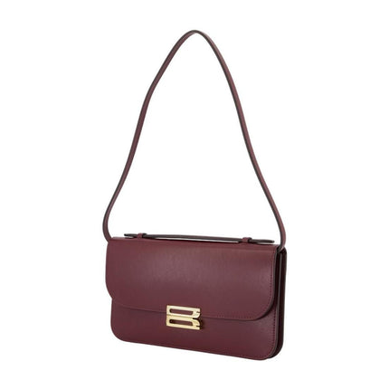 Midi Dorian Clutch - Victoria Beckham - Leder - Bordeaux
