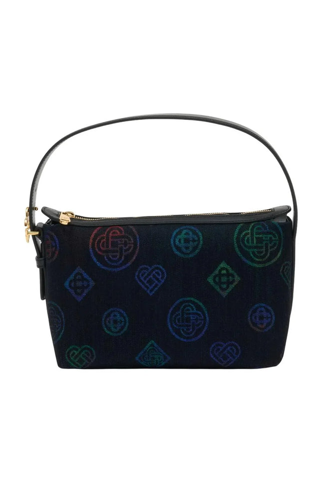 Logo Handtasche - Casablanca - Leder - Blau