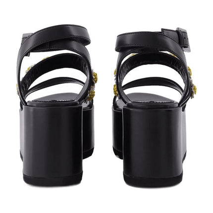 Sandalen Tima aus schwarzem Leder