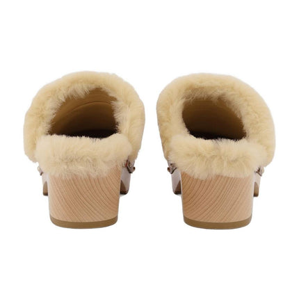 Jean Daisy Clogs aus bordeauxrotem Leder