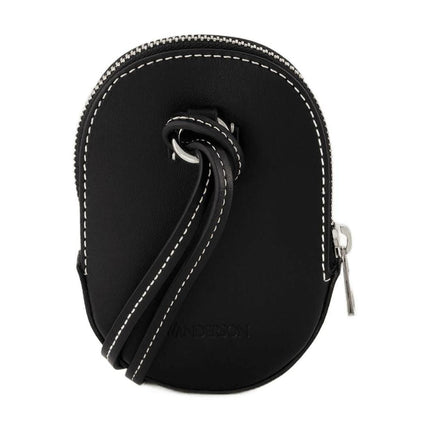 Nano Cap Hobo Bag - J.W. Anderson -  Black - Leather
