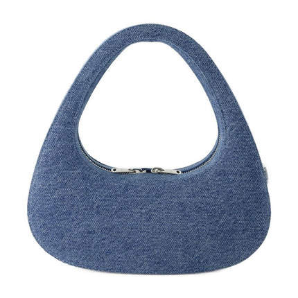 Baguette Tasche Swipe - Coperni - Canvas - Verwaschenes Blau