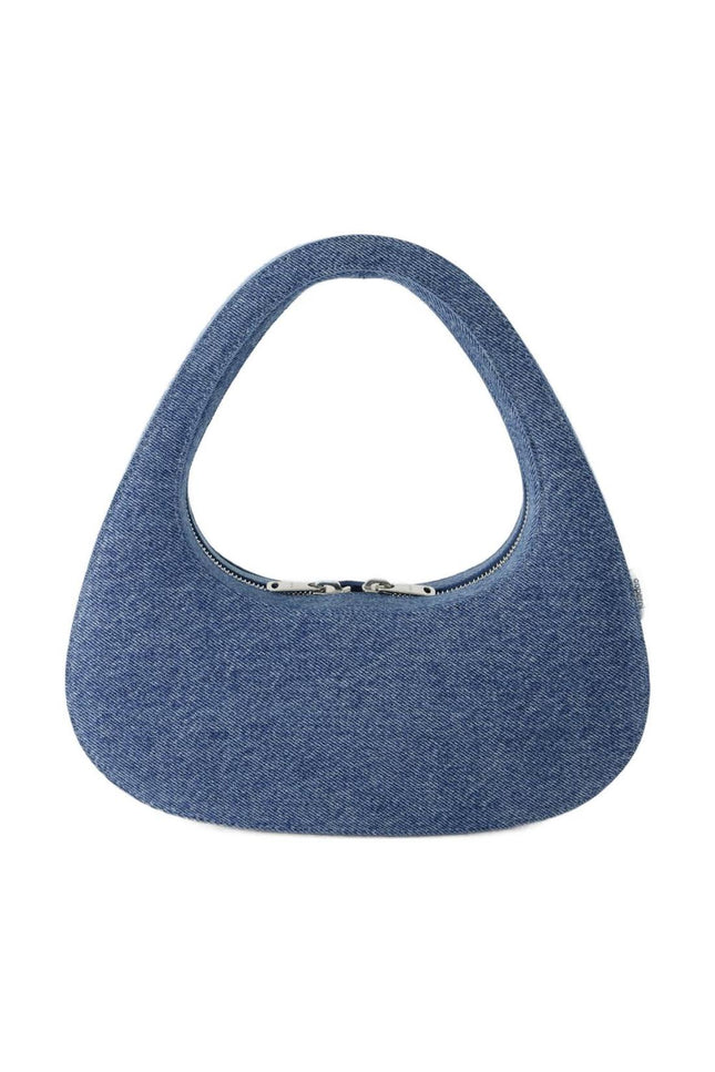 Baguette Tasche Swipe - Coperni - Canvas - Verwaschenes Blau