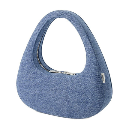 Baguette Tasche Swipe - Coperni - Canvas - Verwaschenes Blau