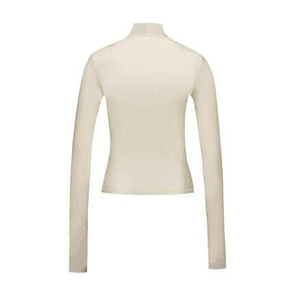 High Neck T-Shirt - Coperni - Nylon - Beige