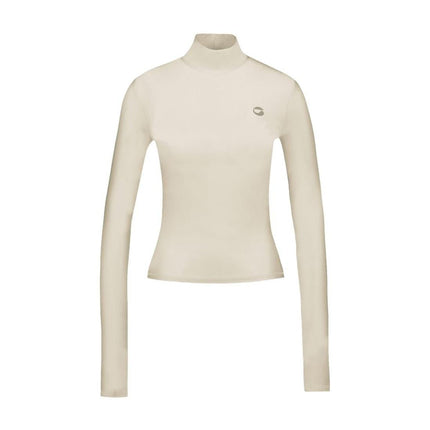 High Neck T-Shirt - Coperni - Nylon - Beige