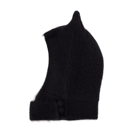 Knitted Horn Beanie Hut - Coperni - Wolle - Schwarz