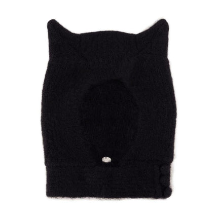 Knitted Horn Beanie Hut - Coperni - Wolle - Schwarz