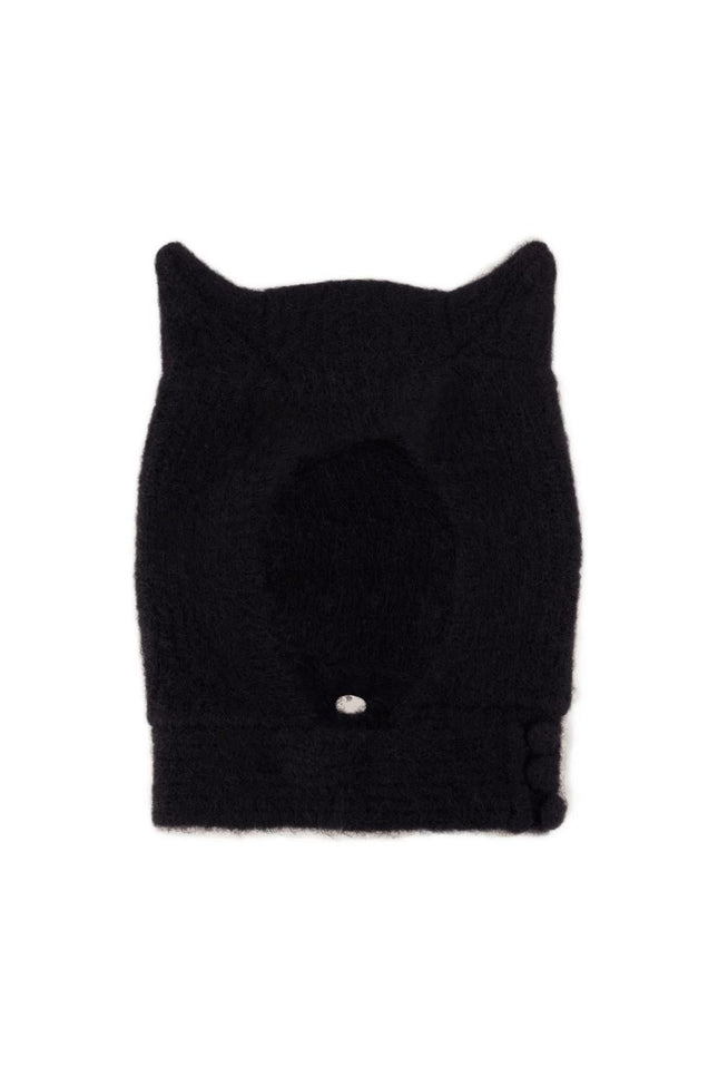 Knitted Horn Beanie Hut - Coperni - Wolle - Schwarz