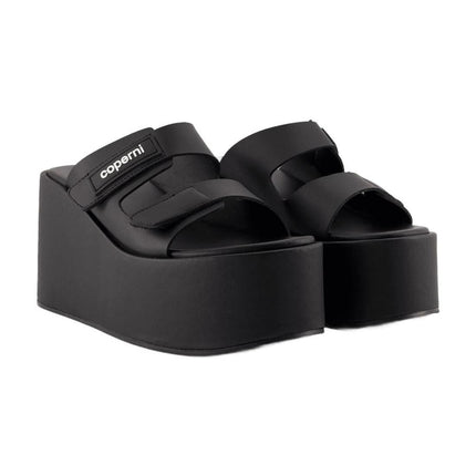 Patch Wedge Sandalen - Coperni - Synthetik - Schwarz