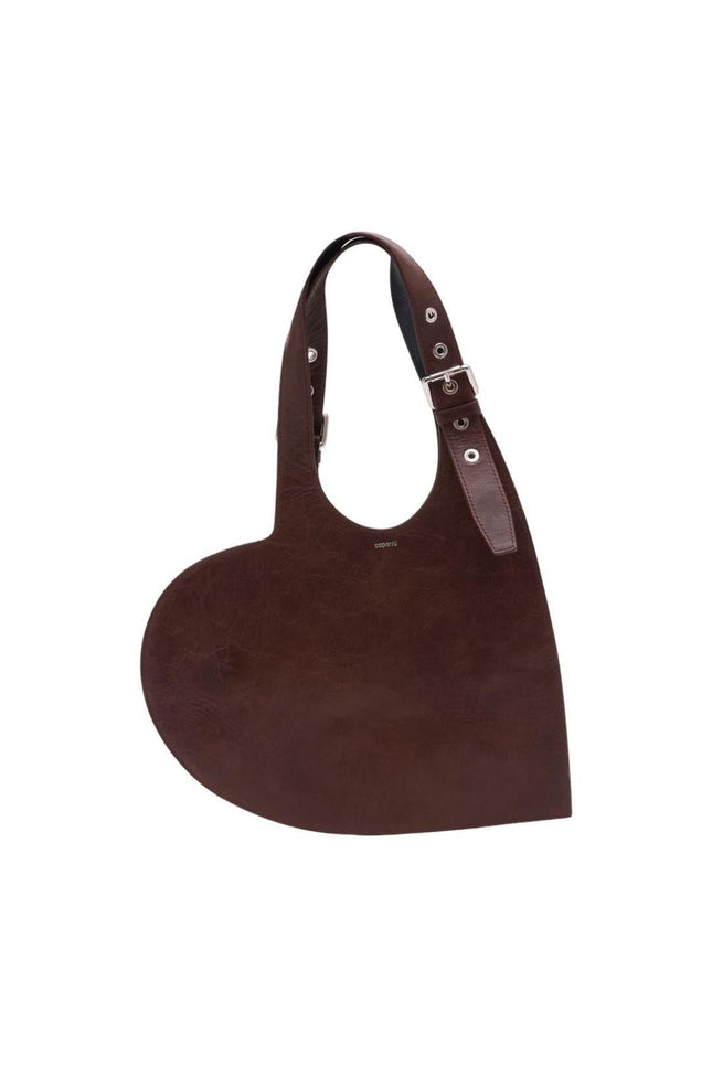 Belt Heart Tote Bag - Coperni - Leder - Braun