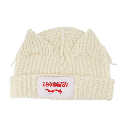 Chunky Ears Mütze - Charles Jeffrey Loverboy - Wolle - Weiß
