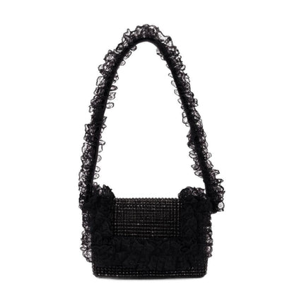 Crystal Lace Detail Handtasche - SELF PORTRAIT - Synthetik - Schwarz