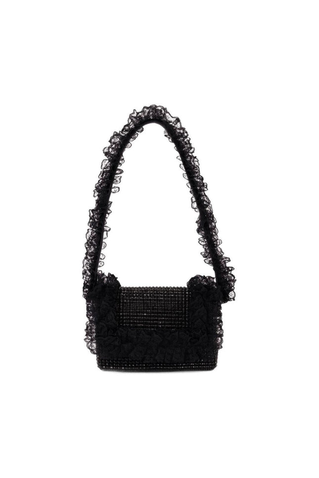 Crystal Lace Detail Handtasche - SELF PORTRAIT - Synthetik - Schwarz