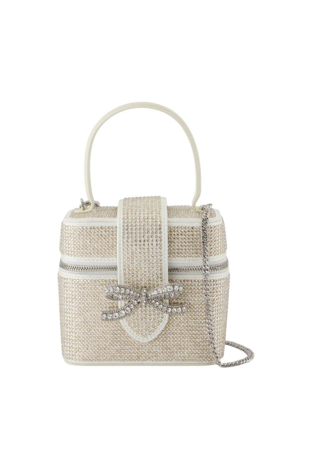 Rhinestone Vanity Handtasche - SELF PORTRAIT - Satin - Vergoldet