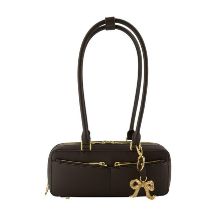 Baguette With Charm Schultertasche - SELF PORTRAIT - Leder - Braun