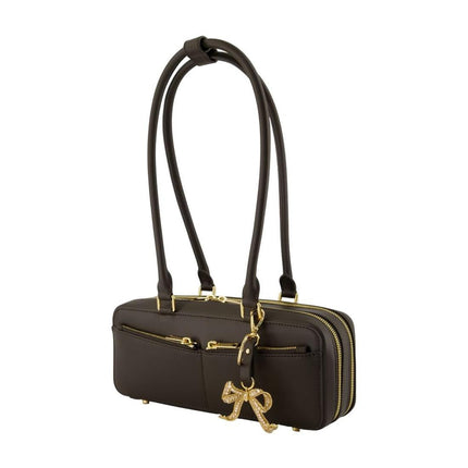 Baguette With Charm Schultertasche - SELF PORTRAIT - Leder - Braun