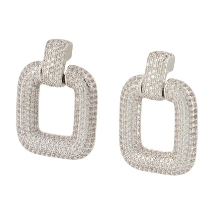 Crystal Ohrringe - SELF PORTRAIT - Messing - Silber