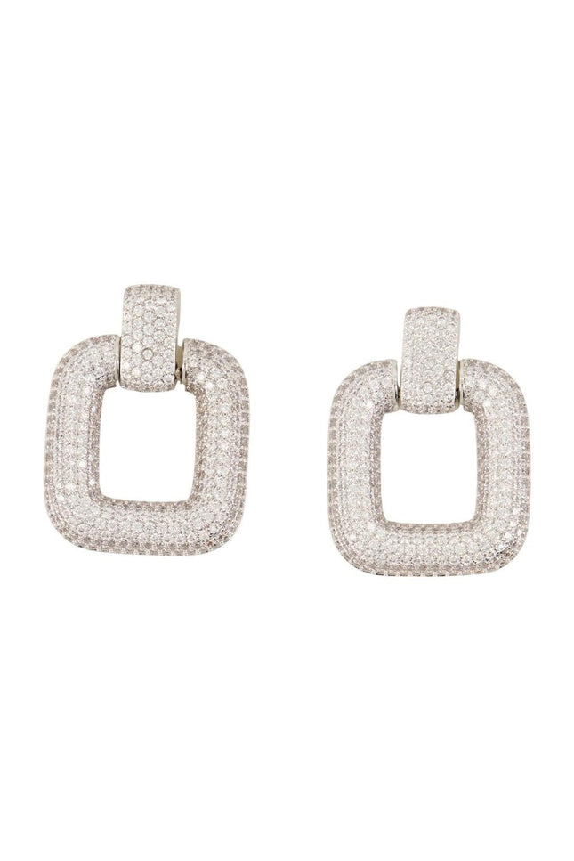 Crystal Ohrringe - SELF PORTRAIT - Messing - Silber